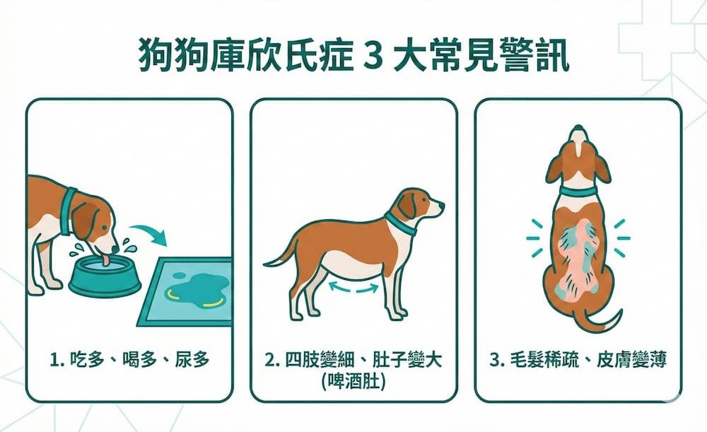 狗狗庫欣氏症的症狀有哪些？3大面向教你分辨