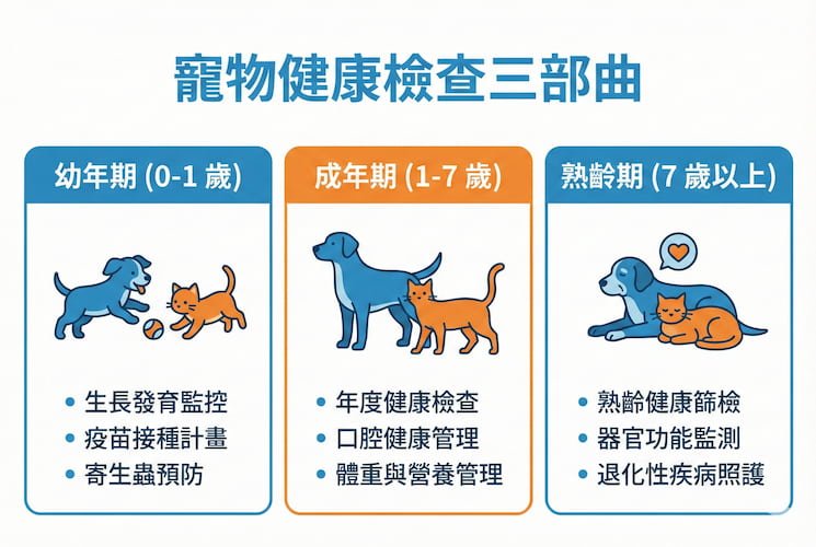 寵物健康檢查三部曲