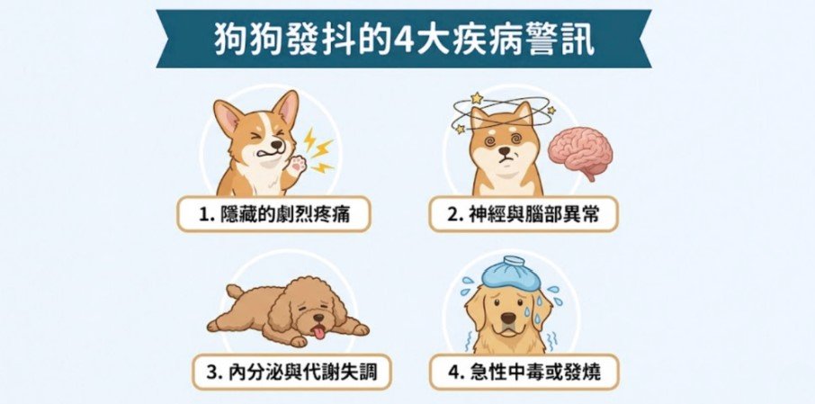 狗狗一直發抖怎麼辦？當心疾病發出的警訊