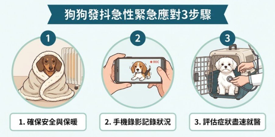 狗狗一直發抖怎麼辦？飼主的緊急應對3步驟