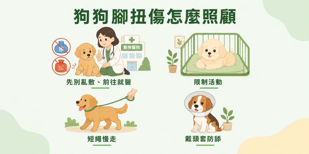 狗狗腳扭傷怎麼照顧
