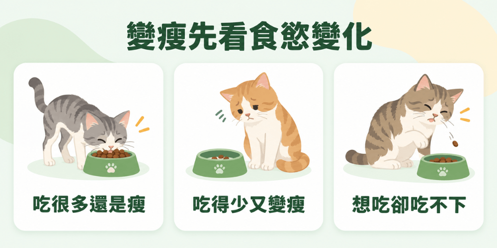 老貓變瘦先觀察食慾變化